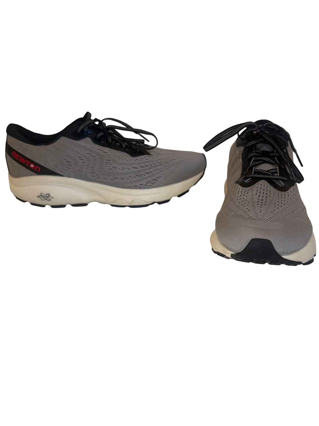 Newton Isaac Menâs 12 Grey Running Shoes Action Reaction Lugged Sole Preowned
